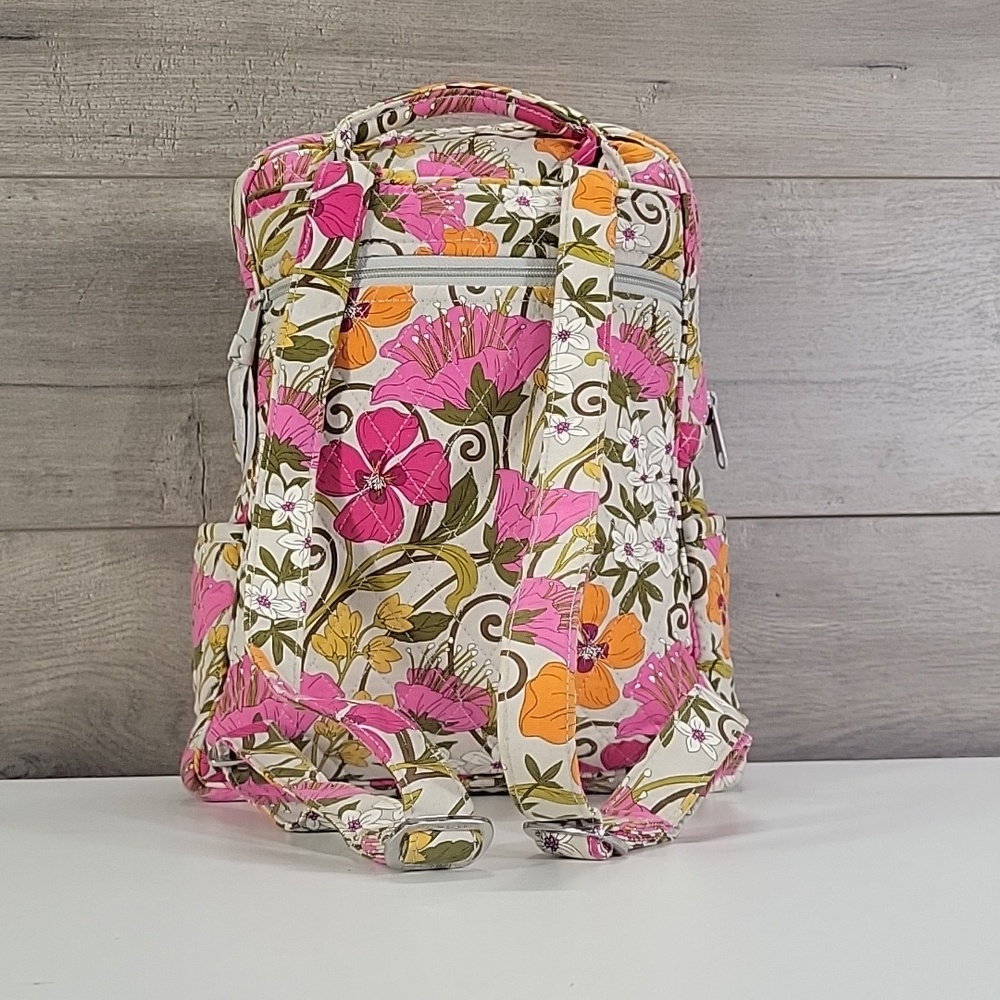 Vera Bradley Small Quilted Floral Backpack - Picture 3 of 14